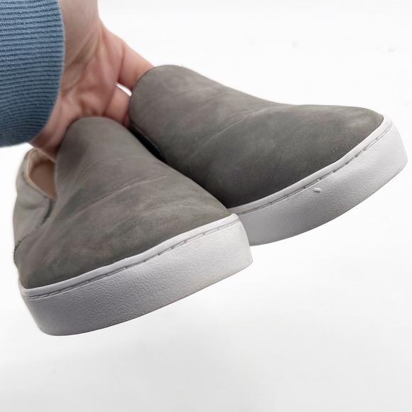 Vionic splendid Slip On Sneakers Womens 9.5 Grey Nubuck Leather Flats - Picture 9 of 11